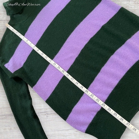 J.Crew Italian cashmere striped rugby turtleneck sweater *shop@iamwarrior - Picture 9 of 11